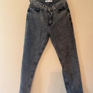 Zara Women's Gray High Rise Jeans